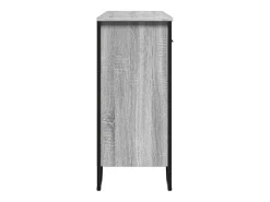 Aparador buffet cómoda armario unidad de almacenamiento organizador cocina salón salón Sonoma 97 x 32,5 x 74,5 cm madera contrachapada gris 02_0036560