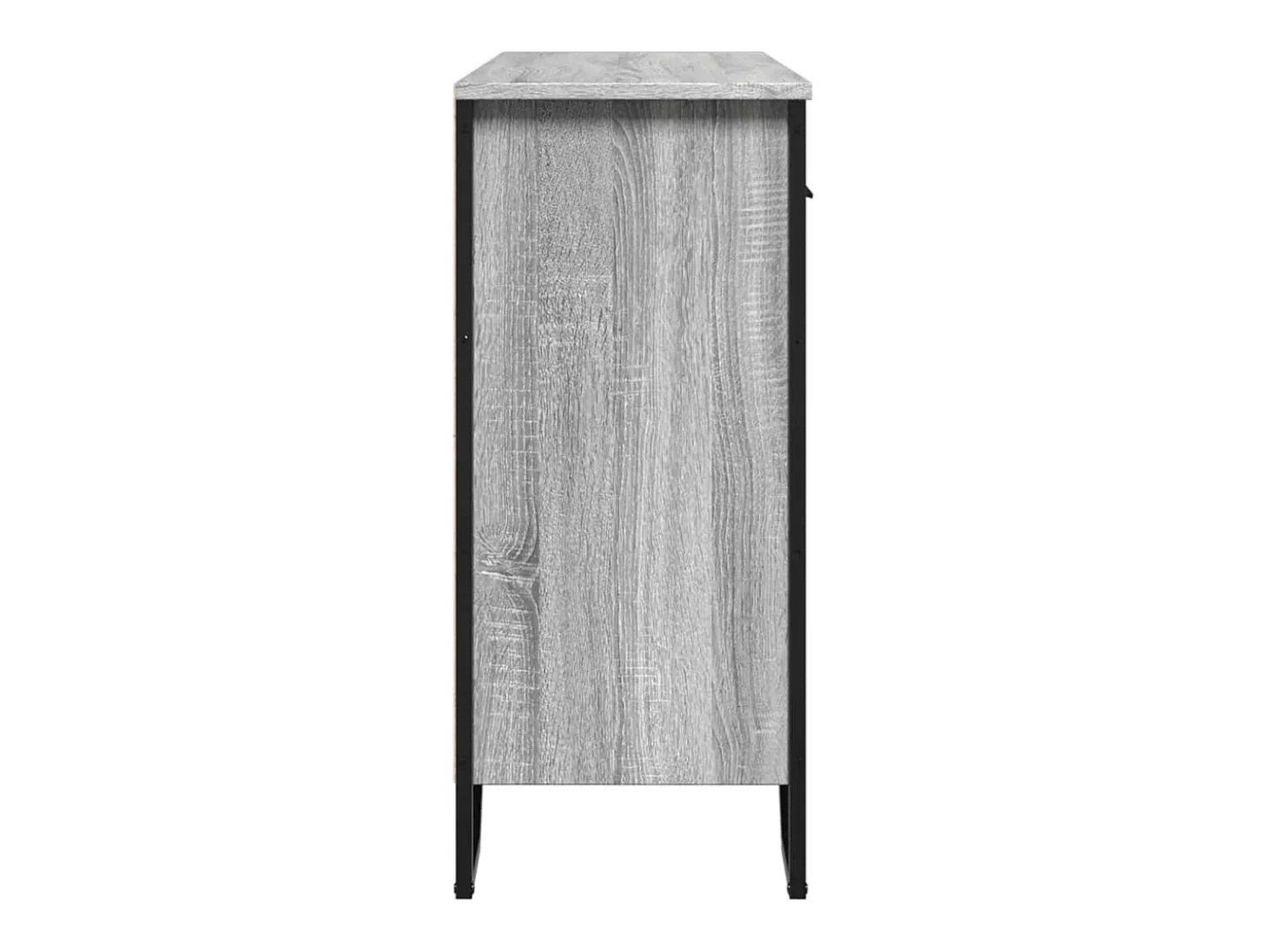 Aparador buffet cómoda armario unidad de almacenamiento organizador cocina salón salón Sonoma 97 x 32,5 x 74,5 cm madera contrachapada gris 02_0036560
