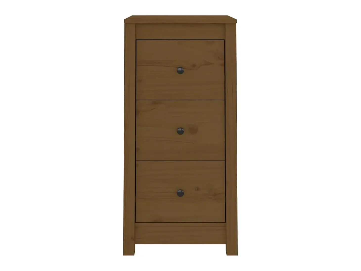 Aparador buffet cómoda armario mueble organizador cocina salón salón juego de 2 40 x 35 x 80 cm madera maciza de pino marrón 02_0036887