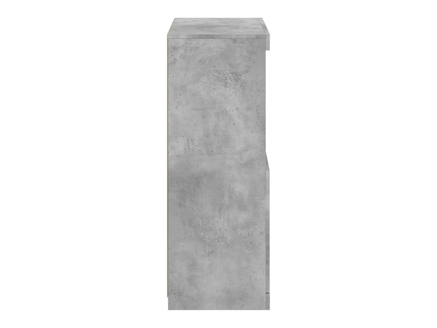 Aparador buffet cómoda armario mueble organizador cocina salón salón con luces LED 60,5 x 37 x 100 cm gris 02_0030001