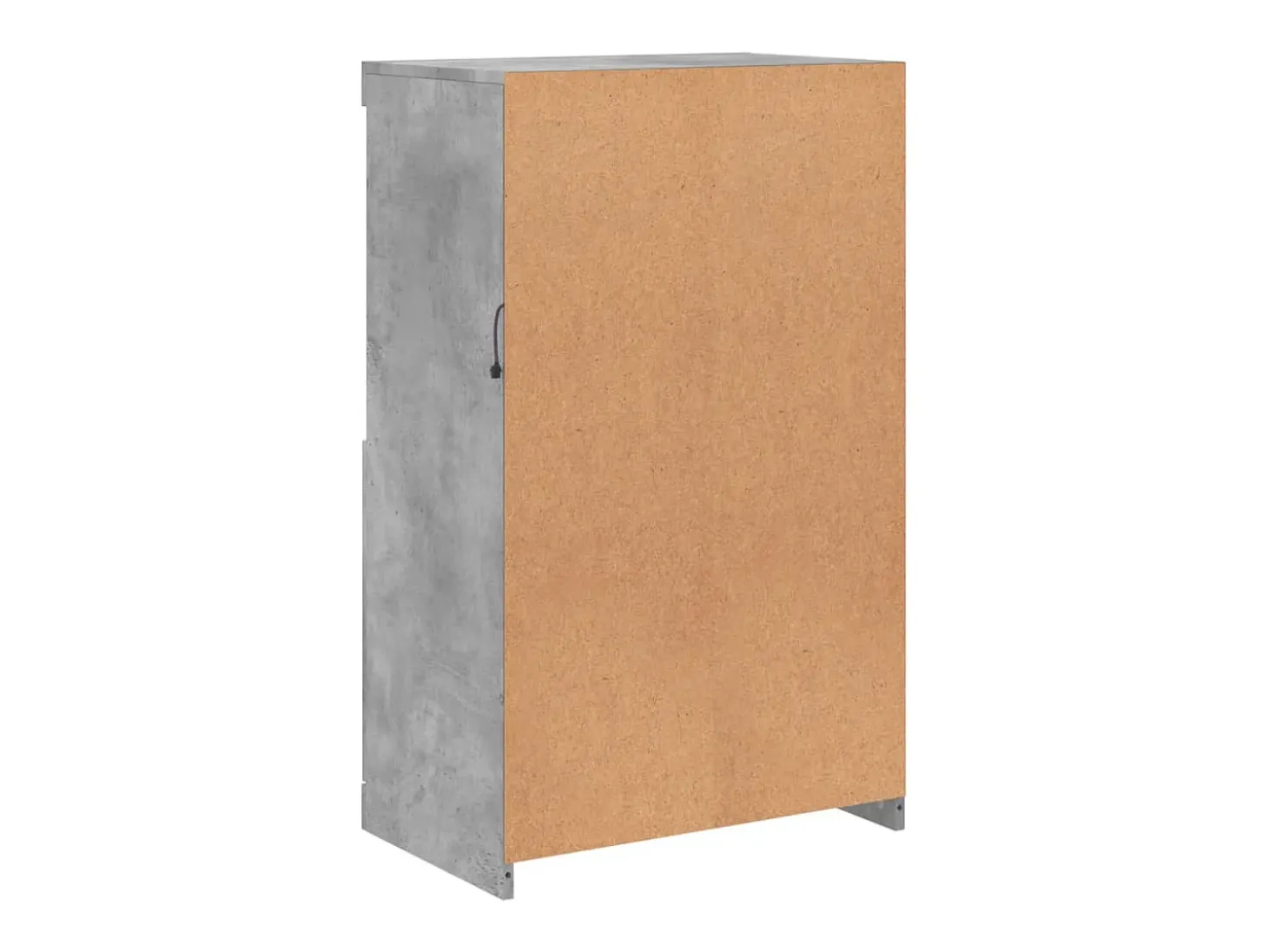 Aparador buffet cómoda armario mueble organizador cocina salón salón con luces LED 60,5 x 37 x 100 cm gris 02_0030001