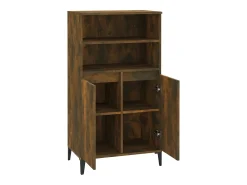 Aparador buffet cómoda armario mueble organizador cocina salón salón alto 60 x 36 x 110 cm madera contrachapada marrón 02_0033375