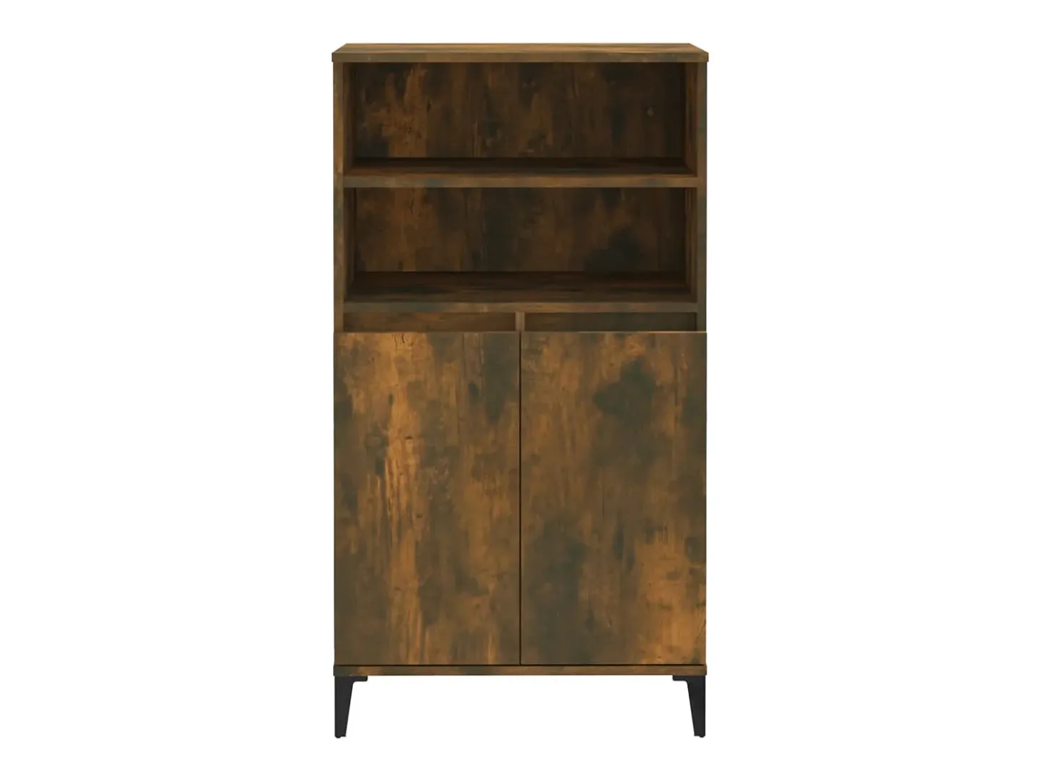 Aparador buffet cómoda armario mueble organizador cocina salón salón alto 60 x 36 x 110 cm madera contrachapada marrón 02_0033375