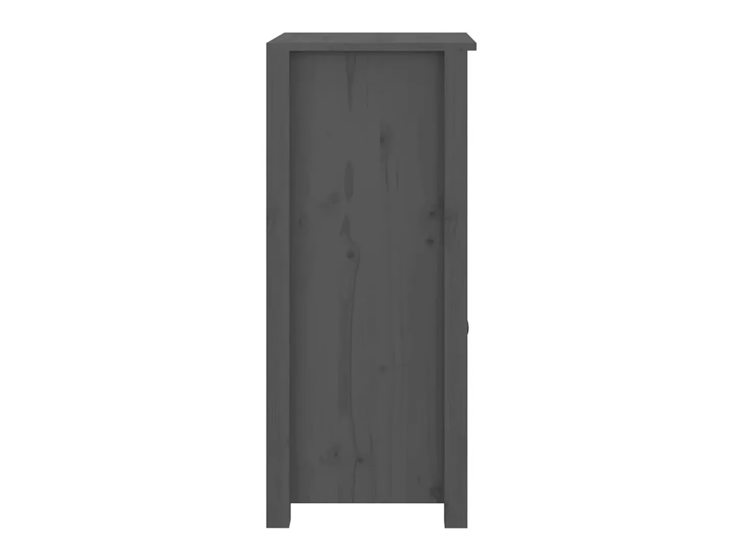 Aparador buffet cómoda armario unidad de almacenamiento organizador cocina salón salón juego de 2 40 x 35 x 80 cm madera maciza de pino gris 02_0036840