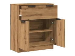 Aparador buffet cómoda armario unidad de almacenamiento organizador cocina salón sala de manualidades 60 x 30 x 70 cm madera contrachapada marrón 02_0030814