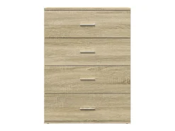 Aparador buffet cómoda armario unidad de almacenamiento organizador cocina salón salón juego de 2 sonoma 60 x 39 x 80 cm marrón madera contrachapada 02_0036822