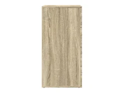 Aparador buffet cómoda armario unidad de almacenamiento organizador cocina salón salón juego de 2 sonoma 60 x 39 x 80 cm marrón madera contrachapada 02_0036822