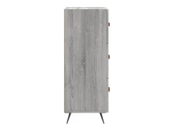 Aparador buffet cómoda armario unidad de almacenamiento organizador cocina salón salón Sonoma 34,5 x 34 x 90 cm madera contrachapada gris 02_0036344
