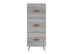 Aparador buffet cómoda armario unidad de almacenamiento organizador cocina salón salón Sonoma 34,5 x 34 x 90 cm madera contrachapada gris 02_0036344