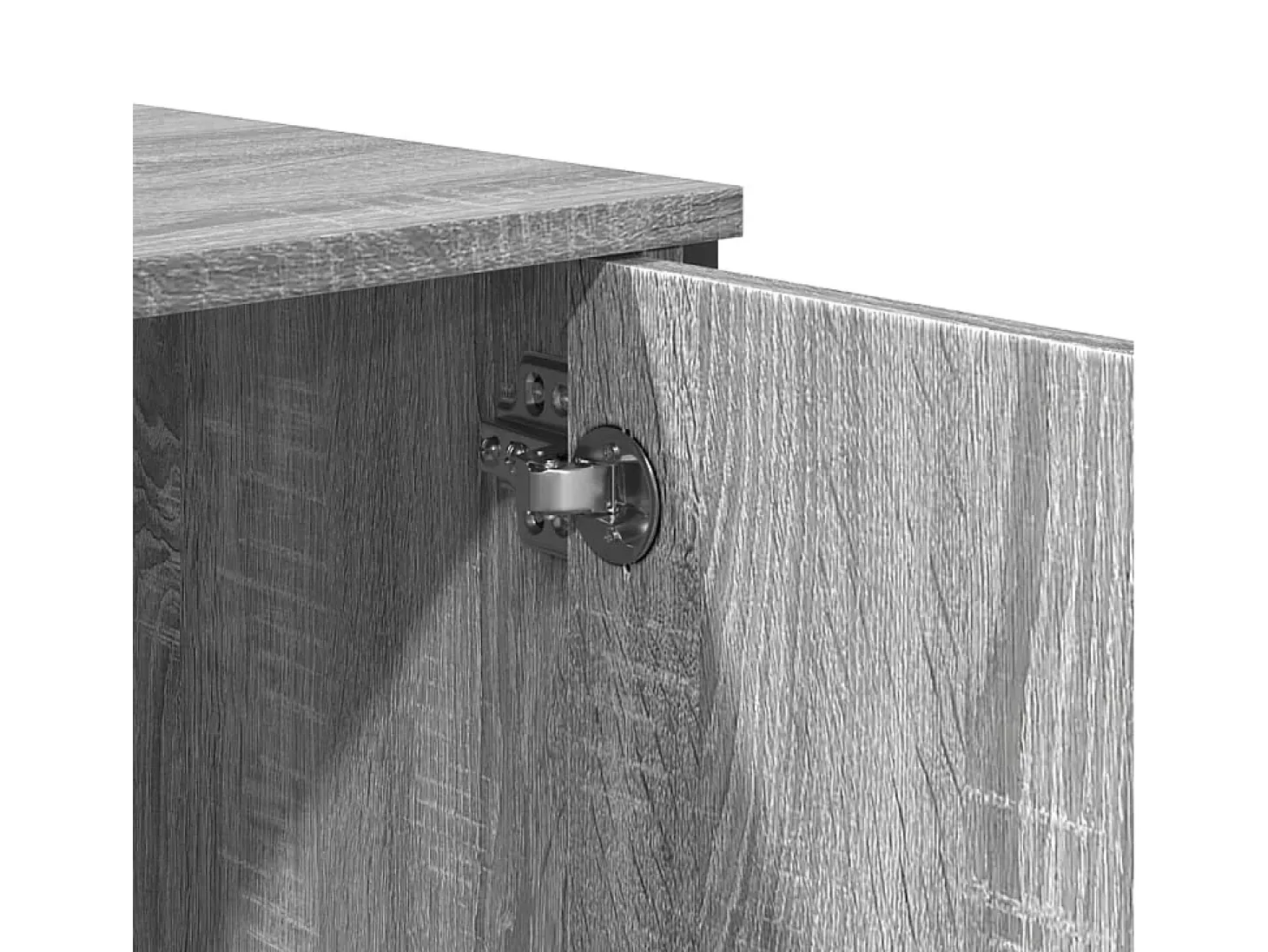Aparador buffet cómoda armario mueble organizador cocina salón salón alto Sonoma 79,5 x 35,5 x 137,5 cm madera contrachapada gris 02_0035632