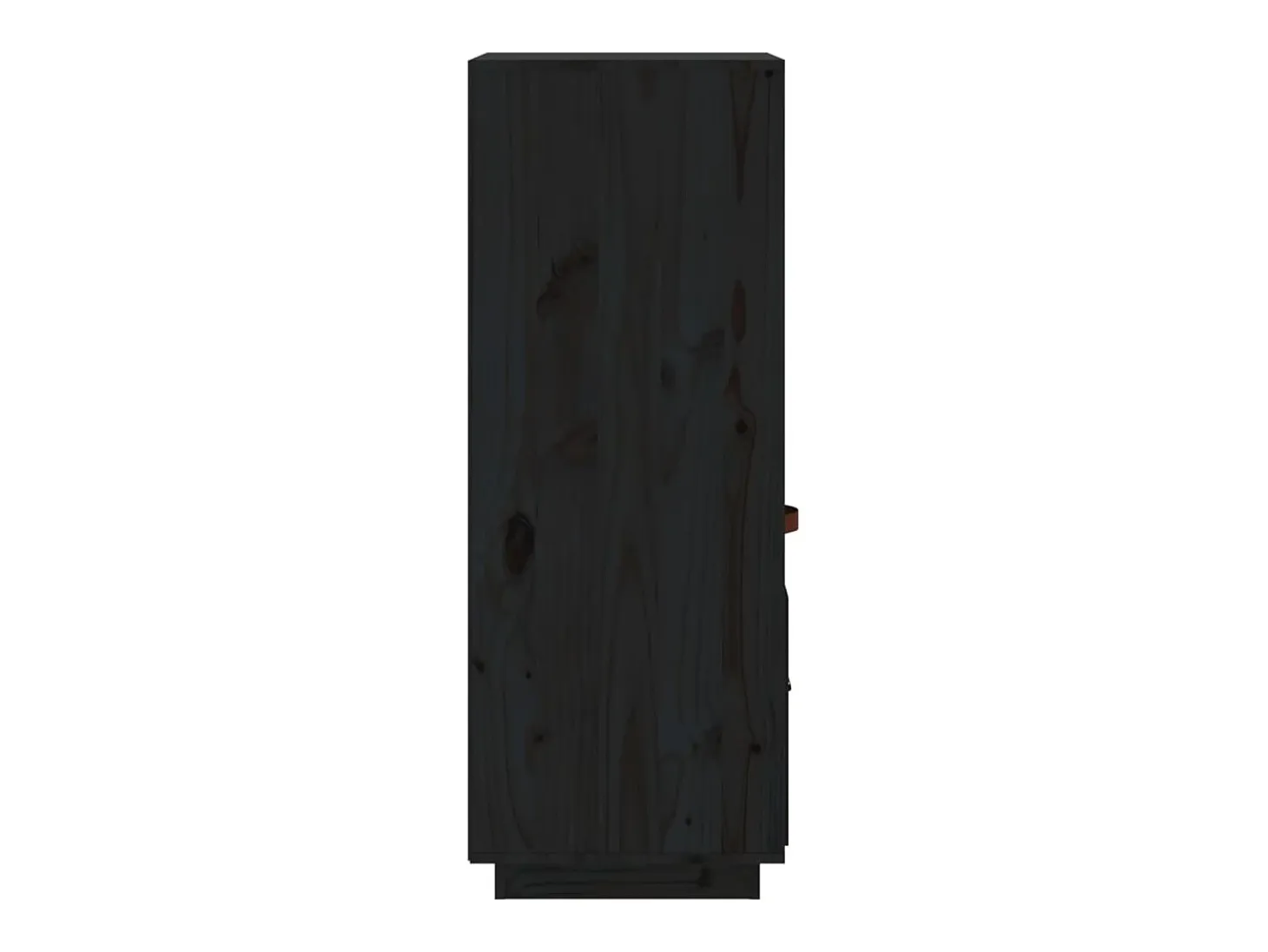 Aparador buffet cómoda armario mueble organizador cocina salón salón alto 34 x 40 x 108,5 cm madera maciza de pino negro 02_0034910
