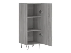 Aparador buffet cómoda armario unidad de almacenamiento organizador cocina salón salón Sonoma 34,5 x 34 x 90 cm madera contrachapada gris 02_0036341