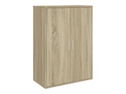Aparador buffet cómoda armario mueble organizador cocina salón salón juego de 2 sonoma 60 x 31 x 84 cm madera contrachapada marrón 02_0036819