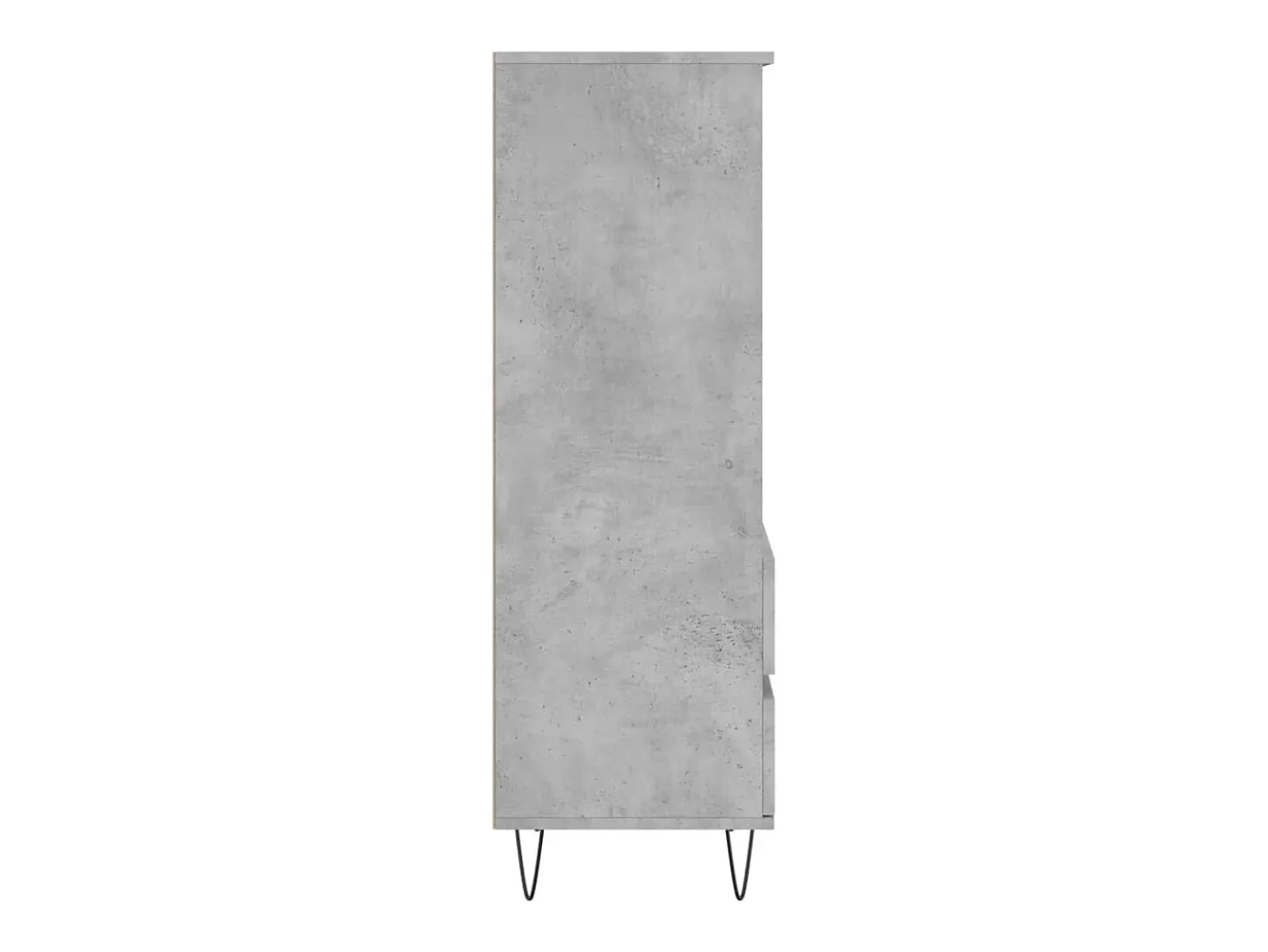 Aparador buffet cómoda armario mueble organizador cocina salón salón alto 40 x 36 x 110 cm madera contrachapada gris 02_0034435