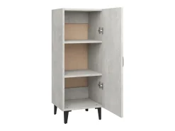 Aparador buffet cómoda armario mueble organizador cocina salón salón 34,5 x 34 x 90 cm madera contrachapada gris 02_0031894