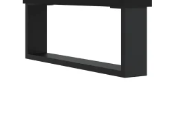 Aparador buffet cómoda armario unidad de almacenamiento organizador cocina salón salón 57 x 35 x 70 cm madera contrachapada negra 02_0035954