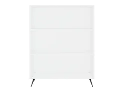 Aparador buffet cómoda armario mueble organizador cocina salón salón alto 69,5 x 34 x 180 cm madera contrachapada blanco 02_0032635