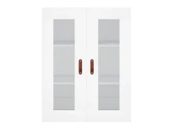 Aparador buffet cómoda armario mueble organizador cocina salón salón alto 69,5 x 34 x 180 cm madera contrachapada blanco 02_0032635