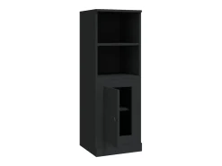 Aparador buffet cómoda armario mueble organizador cocina salón salón alto 36 x 35,5 x 103,5 cm madera contrachapada negra 02_0034912