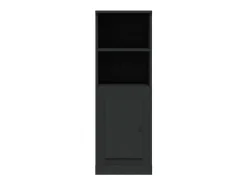 Aparador buffet cómoda armario mueble organizador cocina salón salón alto 36 x 35,5 x 103,5 cm madera contrachapada negra 02_0034912