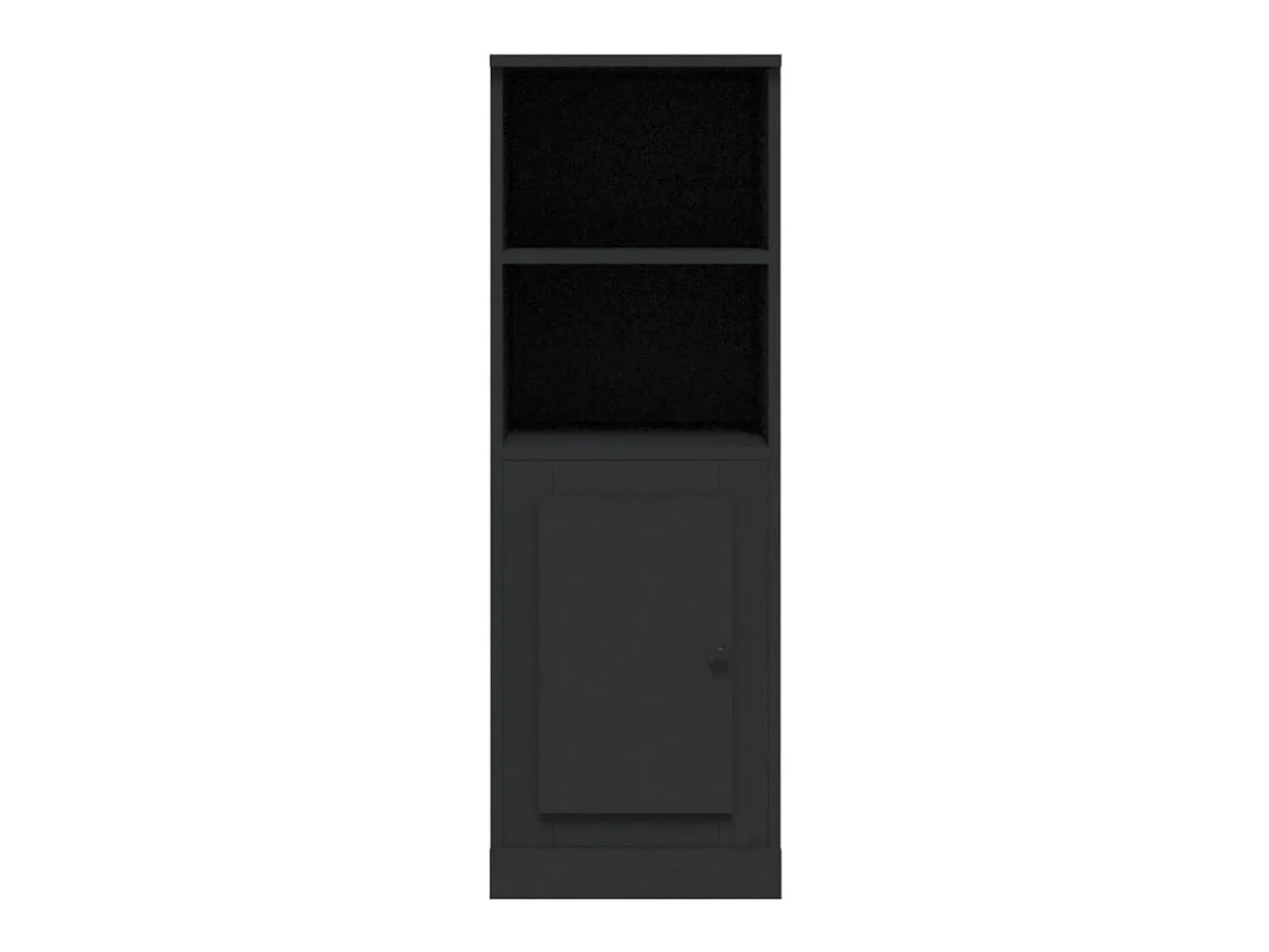 Aparador buffet cómoda armario mueble organizador cocina salón salón alto 36 x 35,5 x 103,5 cm madera contrachapada negra 02_0034912