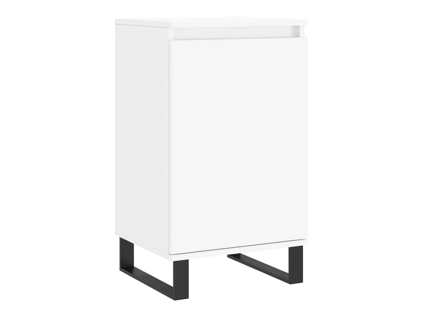 Aparador buffet cómoda armario mueble organizador cocina salón salón juego de 2 40 x 35 x 70 cm madera contrachapada negra 02_0036663