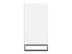 Aparador buffet cómoda armario mueble organizador cocina salón salón juego de 2 40 x 35 x 70 cm madera contrachapada negra 02_0036663