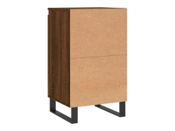 Aparador buffet cómoda armario mueble organizador cocina salón salón juego de 2 40 x 35 x 70 cm marrón madera contrachapada 02_0036767