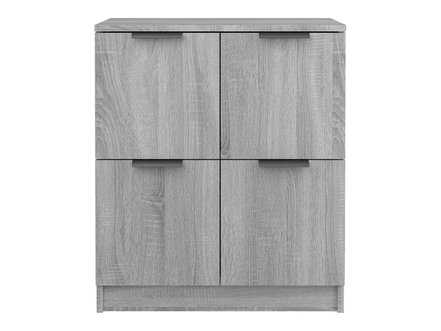 Aparador buffet cómoda armario mueble organizador cocina salón salón juego de 2 sonoma 60 x 30 x 70 cm madera contrachapada gris 02_0036954