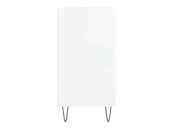 Aparador buffet cómoda armario mueble organizador cocina salón brillante 57 x 35 x 70 cm madera contrachapada blanco 02_0030648