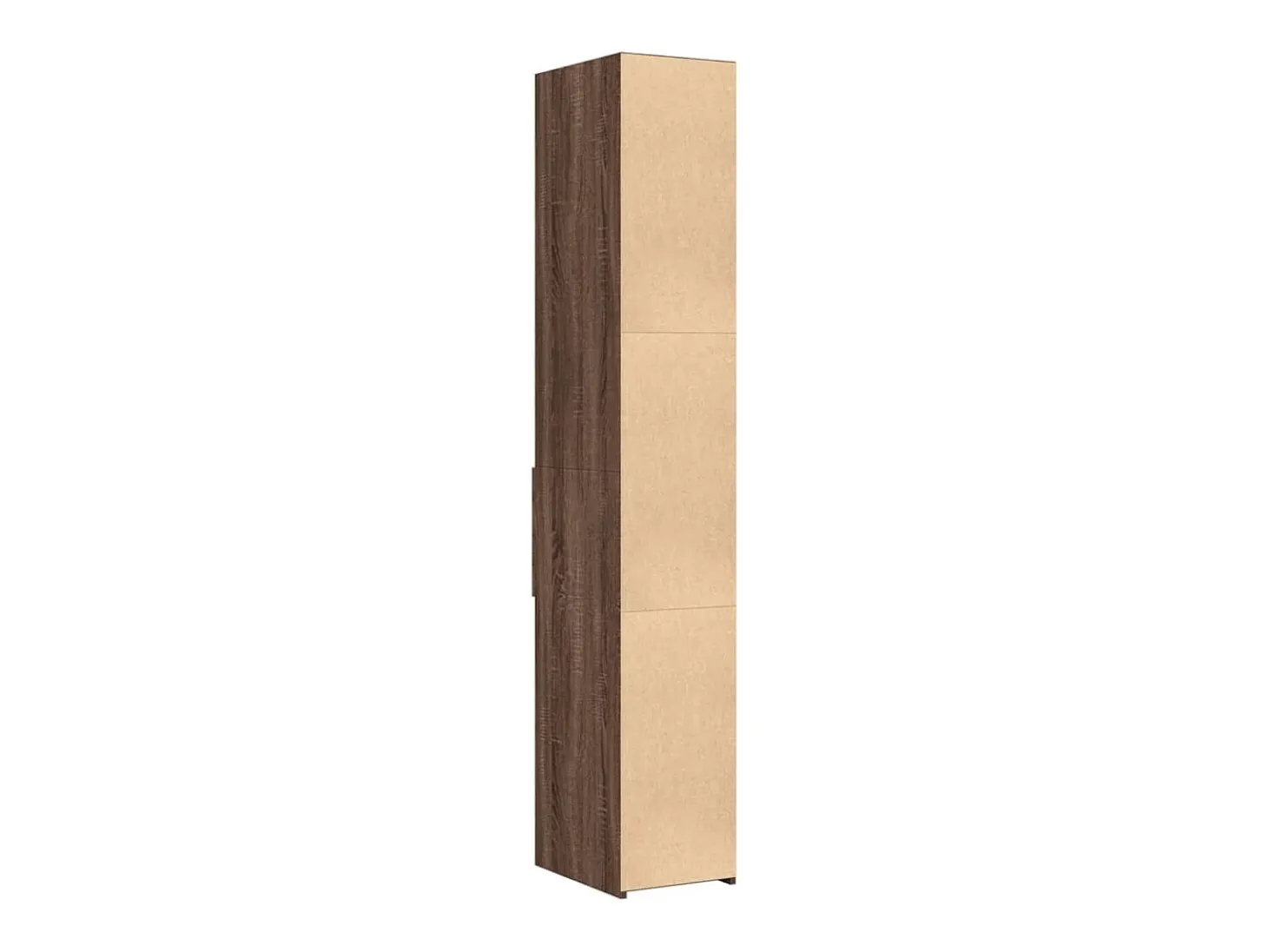 Aparador buffet cómoda armario mueble organizador cocina salón salón alto 30 x 42,5 x 185 cm madera contrachapada marrón 02_0033575