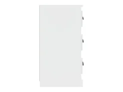 Aparador buffet cómoda armario mueble organizador cocina salón salón juego de 2 madera contrachapada blanca 02_0036690