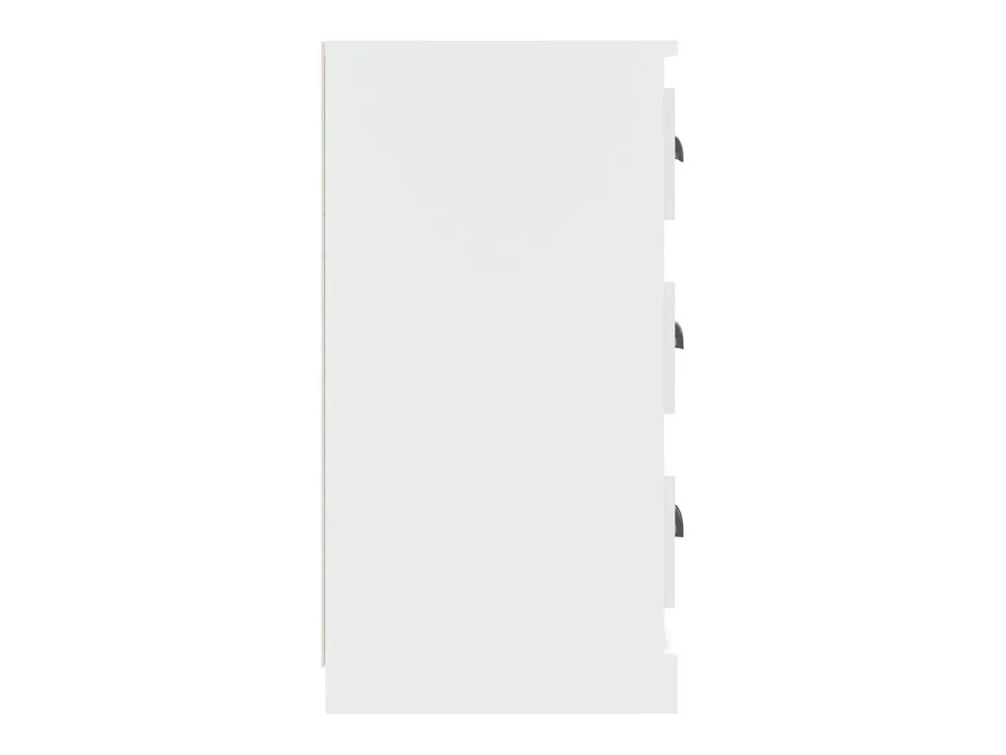 Aparador buffet cómoda armario mueble organizador cocina salón salón juego de 2 madera contrachapada blanca 02_0036690