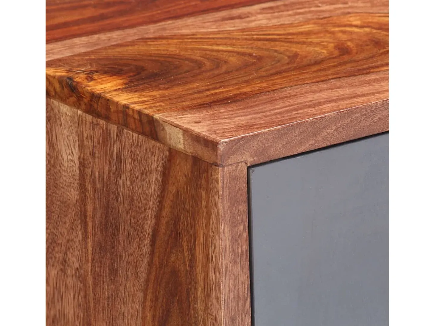 Aparador buffet cómoda armario mueble organizador cocina salón salón 120 x 30 x 55 cm madera maciza gris 02_0031779