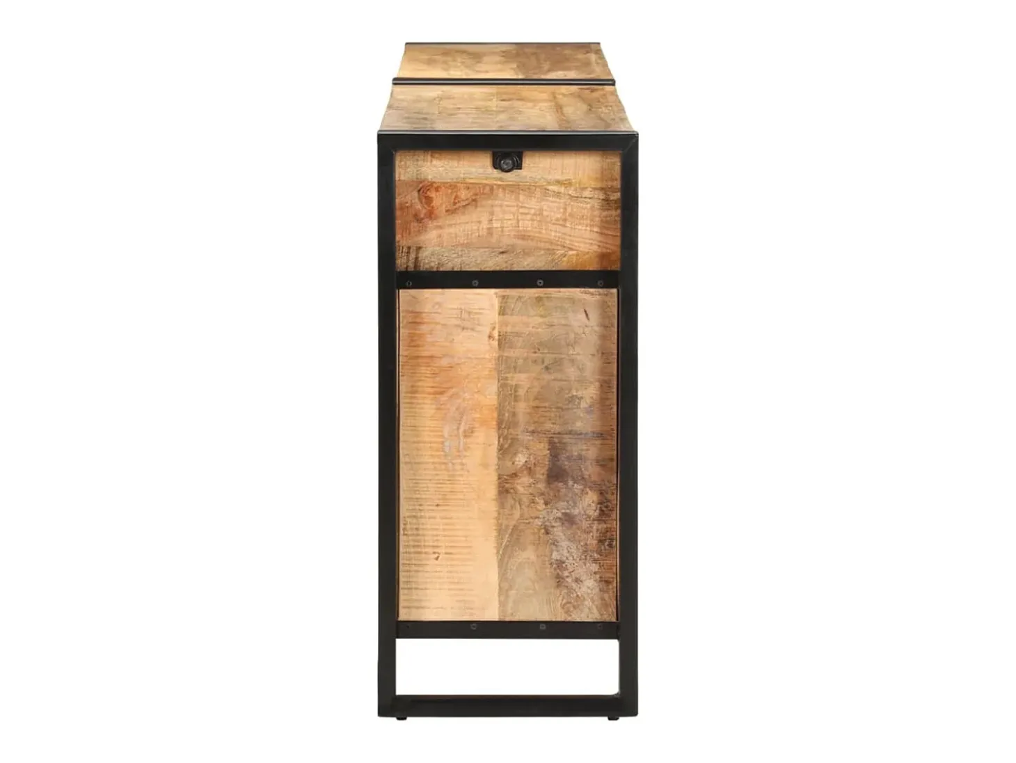 Aparador buffet cómoda armario mueble organizador cocina salón salón 172 x 35 x 80 cm madera maciza de mango marrón 02_0029558