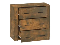 Aparador buffet cómoda armario unidad de almacenamiento organizador cocina salón salón 80 x 33 x 70 cm madera contrachapada marrón 02_0031110
