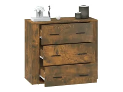 Aparador buffet cómoda armario unidad de almacenamiento organizador cocina salón salón 80 x 33 x 70 cm madera contrachapada marrón 02_0031110