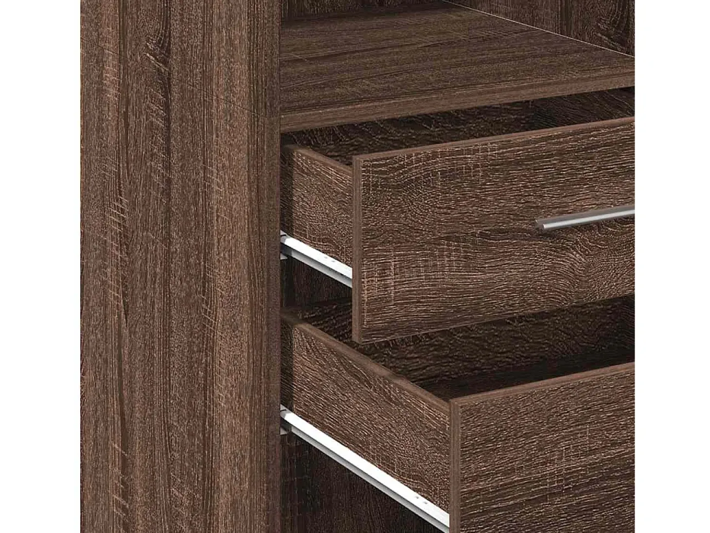 Aparador buffet cómoda armario mueble organizador cocina salón salón alto 30 x 42,5 x 124 cm madera contrachapada marrón 02_0033573