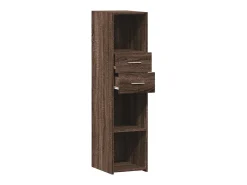 Aparador buffet cómoda armario mueble organizador cocina salón salón alto 30 x 42,5 x 124 cm madera contrachapada marrón 02_0033573