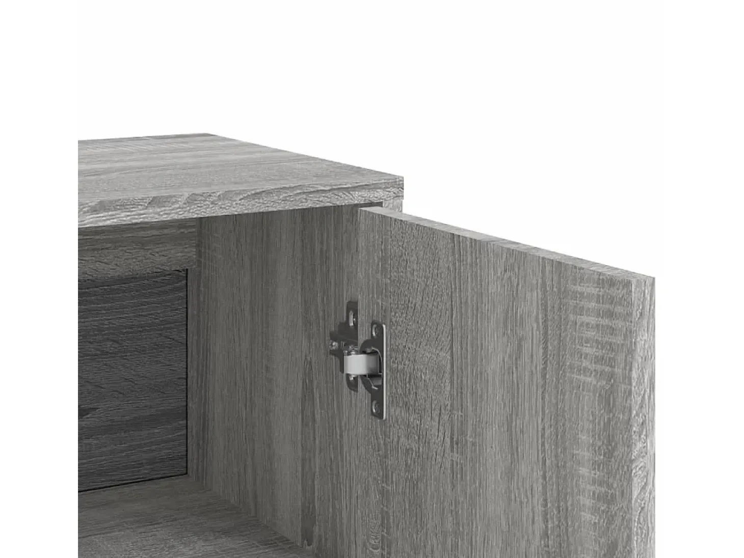 Aparador buffet cómoda armario unidad de almacenamiento organizador cocina salón salón juego de 2 sonoma 60 x 31 x 84 cm madera contrachapada gris 02_0036962