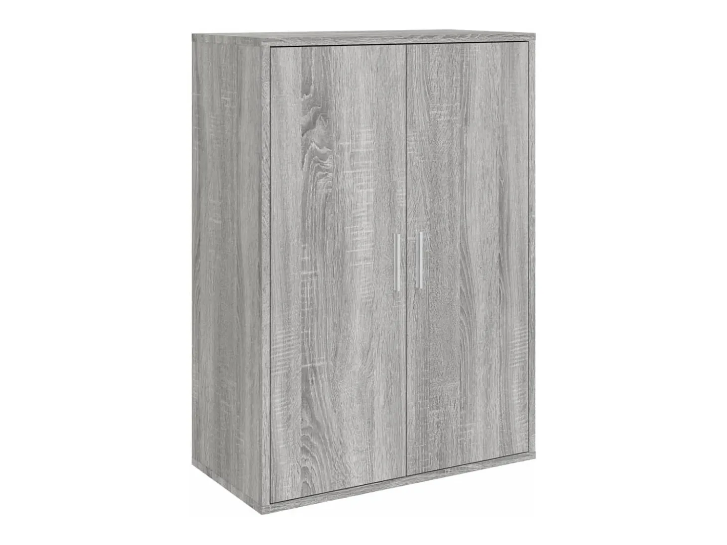 Aparador buffet cómoda armario unidad de almacenamiento organizador cocina salón salón juego de 2 sonoma 60 x 31 x 84 cm madera contrachapada gris 02_0036962