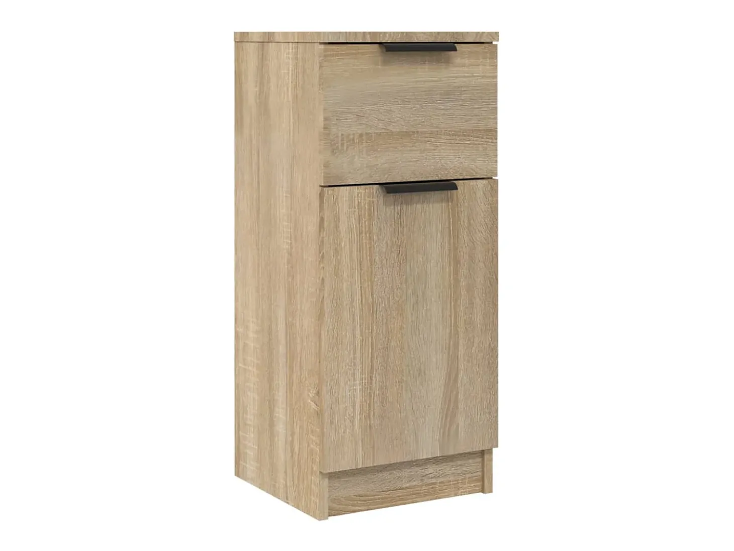 Aparador buffet cómoda armario unidad de almacenamiento organizador cocina salón salón juego de 2 sonoma 30 x 30 x 70 cm marrón madera contrachapada 02_0036801