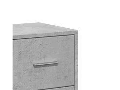 Aparador buffet cómoda armario mueble organizador cocina salón salón juego de 2 60 x 31 x 84 cm madera contrachapada gris 02_0036861