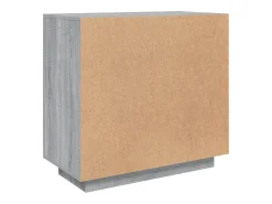 Aparador buffet cómoda armario unidad de almacenamiento organizador cocina salón salonsonoma 80 x 40 x 75 cm madera contrachapada gris 02_0036539