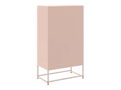 Aparador buffet cómoda armario mueble organizador cocina salón salón alto 68,5 x 38,5 x 123,5 cm acero rosa 02_0035160