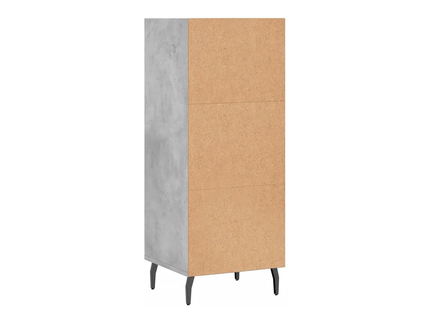 Aparador buffet cómoda armario mueble organizador cocina salón salón 34,5 x 32,5 x 90 cm madera contrachapada gris 02_0031871