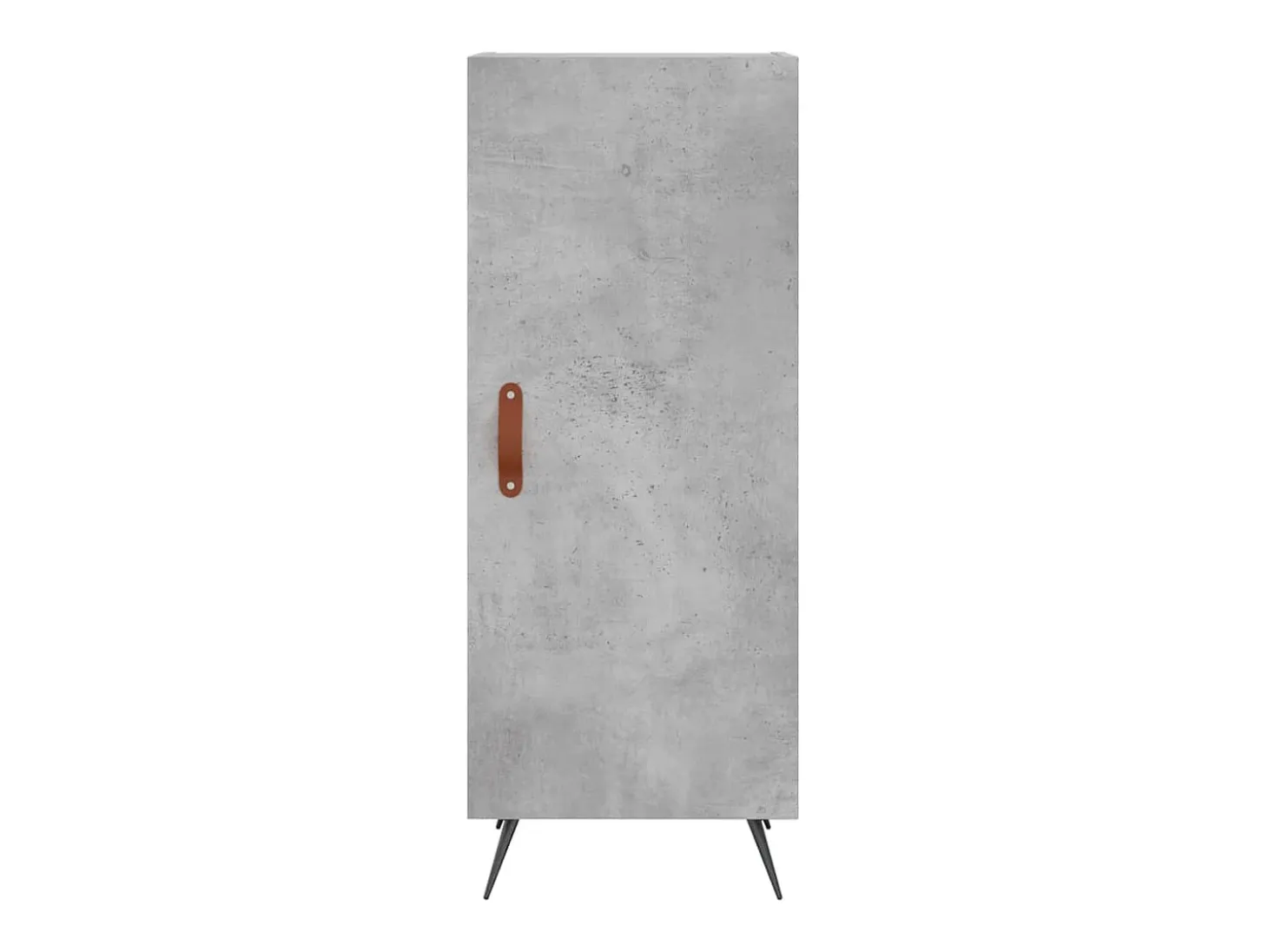 Aparador buffet cómoda armario mueble organizador cocina salón salón alto 34,5 x 34 x 180 cm madera contrachapada gris 02_0034318