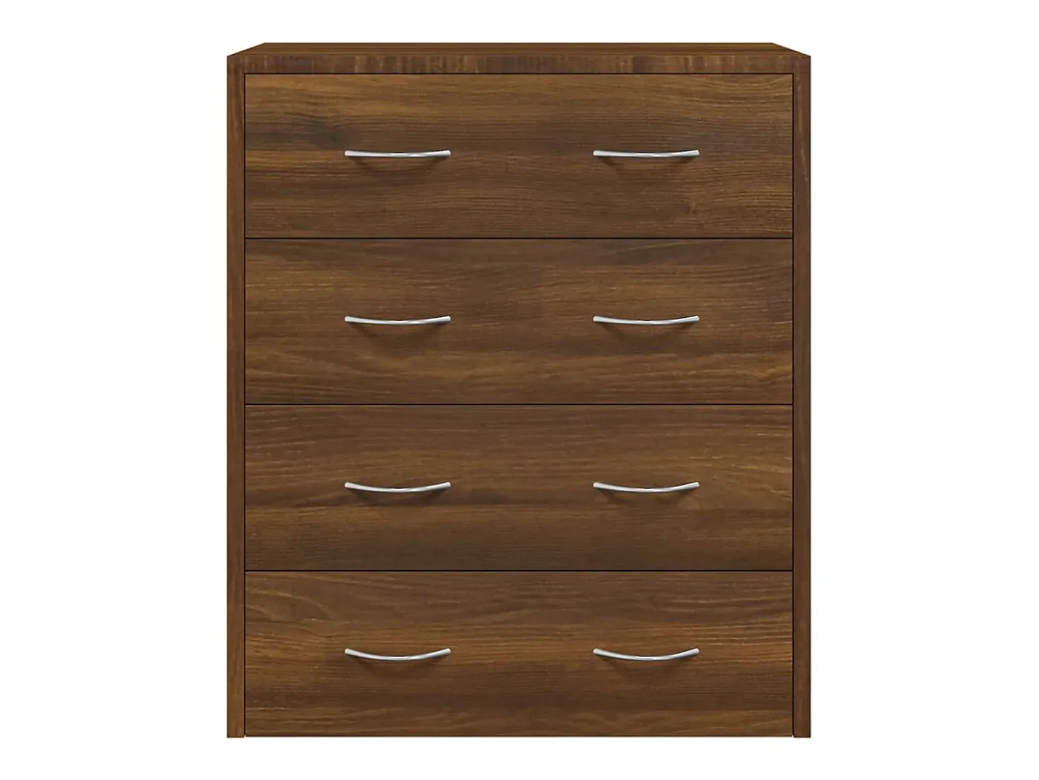 Aparador buffet cómoda armario mueble organizador cocina salón salón con 4 cajones 60 x 30,5 x 71 cm marrón 02_0029752