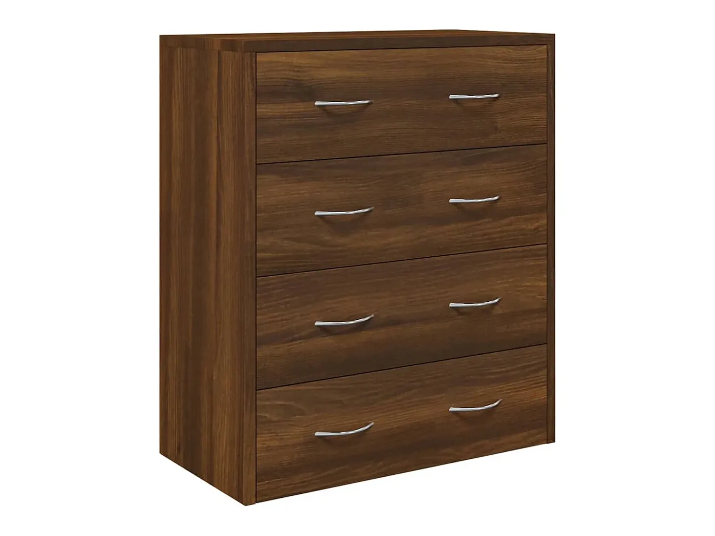 Aparador buffet cómoda armario mueble organizador cocina salón salón con 4 cajones 60 x 30,5 x 71 cm marrón 02_0029752