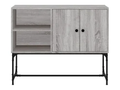 Aparador buffet cómoda armario unidad de almacenamiento organizador cocina salón salonsonoma 100 x 40 x 79,5 cm madera contrachapada gris 02_0036263